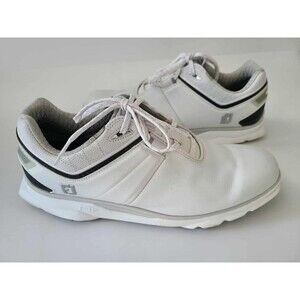 FootJoy Pro/SL Carbon Fiber Golf Shoes White and Black 53079 Men's Size 9.5 M
